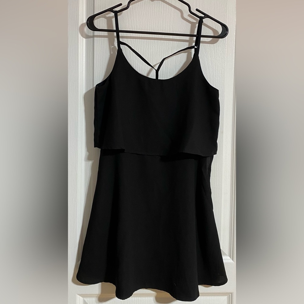Abercrombie & Fitch Flowy Mini Spaghetti Strap Fancy Back Dress Size Small